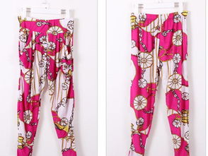 韩版女装新风尚 大花朵与爱马仕链条元素结合的九分哈伦裤批发指南